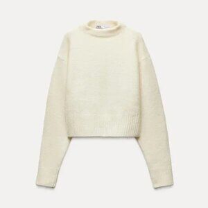 Zara soft knit short sweater - size small